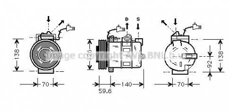 Компресор AVA COOLING SBAK054