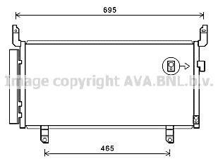 Конденсатор кондиционера SUBARU FORESTER (2013) 2.0 TDI (выр-во AVA) AVA COOLING SU5104D