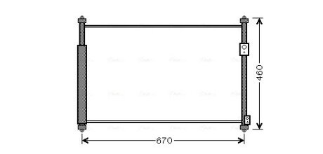 Радіатор кондиціонера Suzuki Grand Vitara (05-) 2,0i 2,4i AVA AVA COOLING SZ5108D
