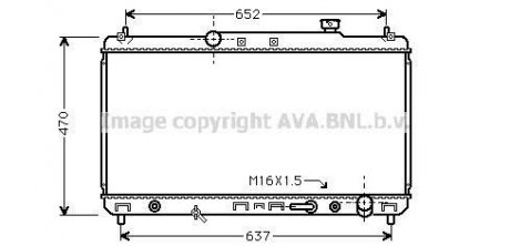 Радиатор охлаждения CAMRY 22i AT 96-01(выр-во AVA) AVA COOLING TO2236