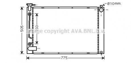 Радиатор охлаждения LEXUS RXII 330 (выр-во AVA) AVA COOLING TO2343