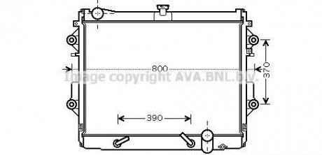 Радиатор охлаждения двигателя Toyota LC200 4,7i 5,7i, Lexus LX570 07> AT AC+/- AVA COOLING TO2491 (фото 1)