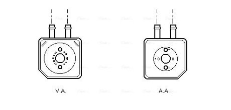 Радіатор масляний AUDI; SEAT; VW (Ava) AVA COOLING VN3086