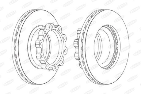 Тормозной диск, SCANIA BERAL BCR170A