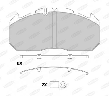 Тормозные колодки, WVA 29030, WVA 29113 BERAL BCV29030BK