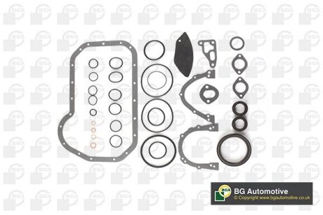 Комплект прокладок Audi 80/Golf/Passat/Transporter 1.5-1.7D/1.8 73-93 (нижній) BGA CK2330