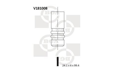 Клапан випускний BGA V181008