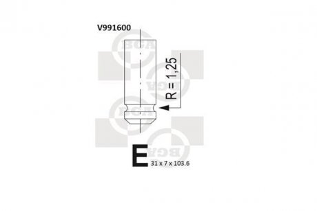 Клапан выпускной BGA V991600