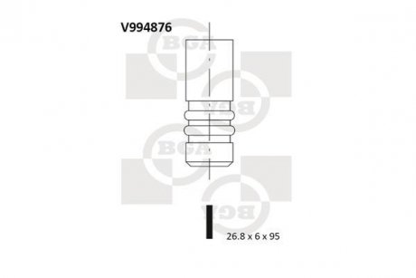 Впускной клапан BGA V994876