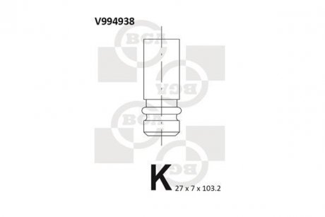 Клапан выпускной BGA V994938