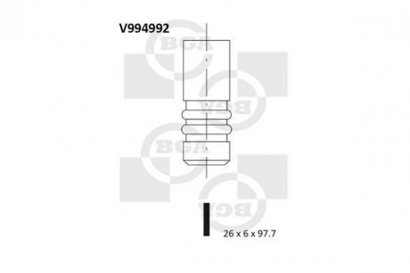 Клапан впускний BGA V994992