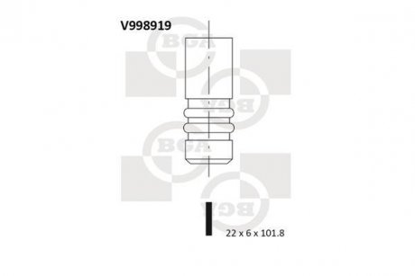 Клапан двигуна BGA V998919