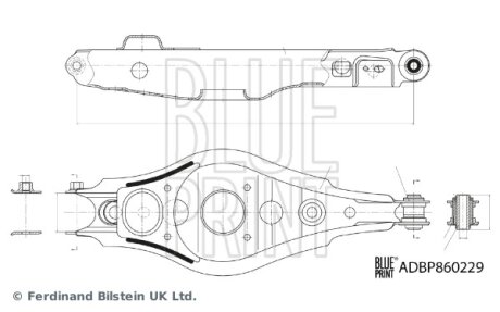 Важіль підвіски BLUE PRINT ADBP860229