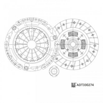 Комплект зчеплення BLUE PRINT ADT330274 (фото 1)