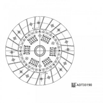 Диск сцепления BLUE PRINT ADT33190