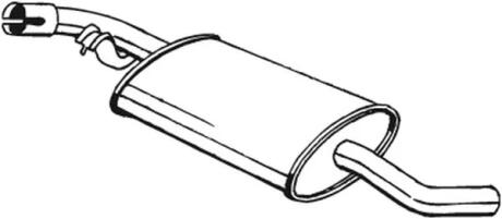 Глушник задня частина VW TRANSPORT 90-94 BOSAL 233-741