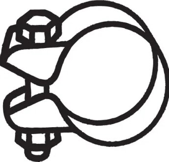 Затискний елемент, система відведення ВГ BOSAL 250354