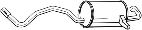 Глушник задня частина RENAULT MEGANE II (02-10), RENAULT Scenic (03-08) BOSAL 280-815