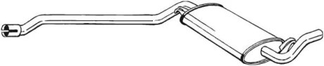 Глушник середня частина AUDI CABRIO 93-98 (283-015) BOSAL 283015