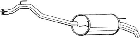 Глушитель, алюм. cталь, задн. часть VOLKSWAGEN TRANSPORTER 2.5 TDi (01/96 -) (283-483) BOSAL 283483