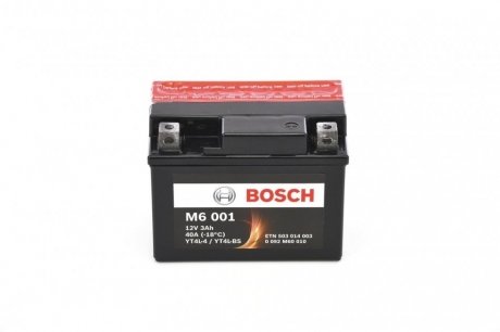 Акумулятор сухозаряджений AGM 3Ah 40А BOSCH 0092M60010 (фото 1)
