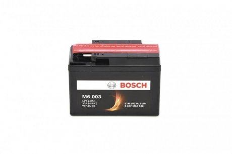 МОТОЦИКЛЕТНА АКУМУЛЯТОРНА БАТАРЕЯ BOSCH 0 092 M60 030 (фото 1)