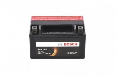Акумулятор сухозаряджений AGM 6Ah 105А BOSCH 0 092 M60 070 (фото 1)