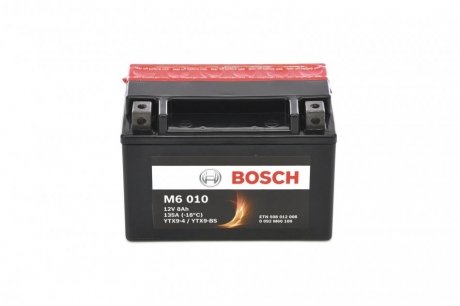 Акумулятор сухозаряджений AGM 8Ah 135А BOSCH 0 092 M60 100 (фото 1)
