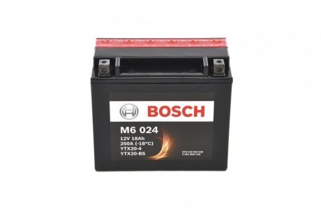 Акумулятор сухозаряджений AGM 18Ah 250А BOSCH 0 092 M60 240 (фото 1)