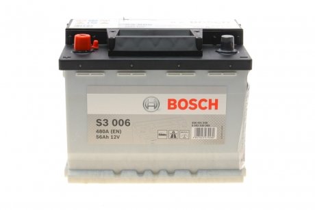 Акумуляторна батарея 12В/56Ач/480А BOSCH 0 092 S30 060 (фото 1)