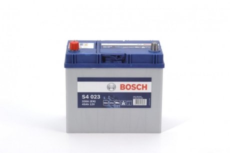 Акумулятор 45Ah-12v (S4023) (238x129x227),L,EN330(Азія) BOSCH 0092S40230