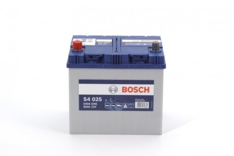 Акумуляторна батарея 12В/60Ач/540А BOSCH 0092S40250 (фото 1)