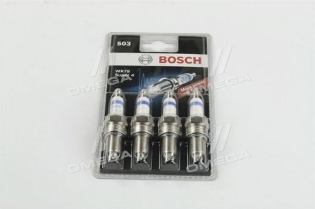 Свеча зажигания Super 4 WR78 (к-т 4шт.) BOSCH 0 242 232 803 (фото 1)