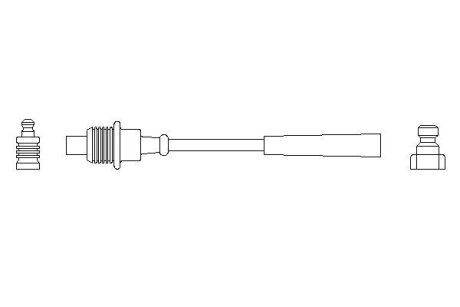 J70 Провод высокого напряжения CITROEN 1,6 85-94 PEUGEOT 1,6/1,9 BOSCH 0986356151