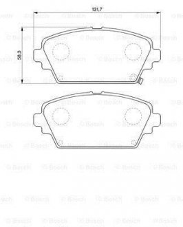 Колодки тормозные BOSCH 0986424663