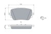 Комплект гальмівних колодок BOSCH 0986424890 (фото 5)