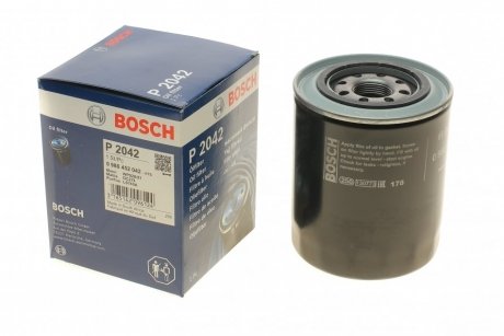 P2042 H=127mm Фильтр масляный MITSUBISHI Galant 1,8D MAZDA HYUNDAI Galloper 2,5D BOSCH 0986452042