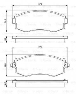 Тормозные колодки дисковые BOSCH 0986461121 (фото 1)