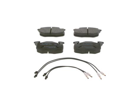 Тормозные колодки перед. (с датч.) PEUGEOT 106 -96. RENAULT 19 1,6. BOSCH 0986461763