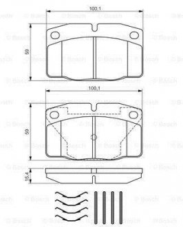 Колодки тормозные BOSCH 0986469390