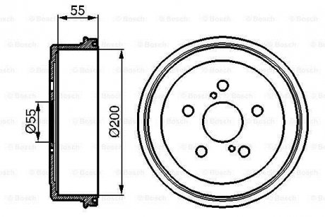 Барабан тормозной BOSCH 0 986 477 139