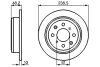 Диск тормозной задний ROVER 200 1.8i 16V Vi HONDA Accord,Civic BOSCH 0986478350 (фото 1)