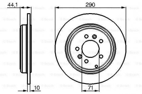 Диск тормозной BOSCH 0 986 478 556 (фото 1)