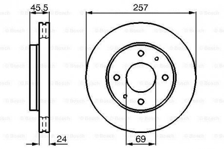 Тормозной диск BOSCH 0986478774 (фото 1)