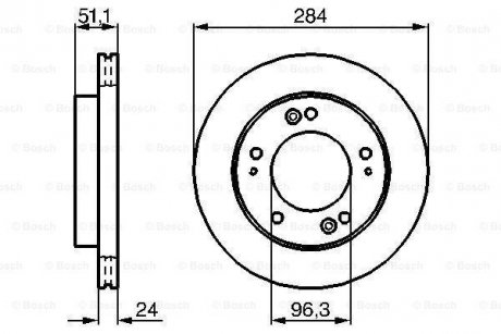 Тормозной диск BOSCH 0986479020