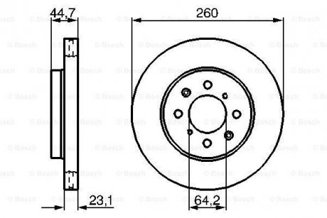 Тормозной диск BOSCH 0986479226