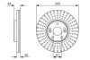 Диск гальмівний BOSCH 0986479668 (фото 1)