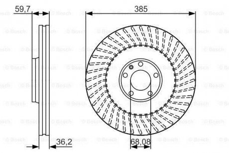 Тормозной диск BOSCH 0986479A31