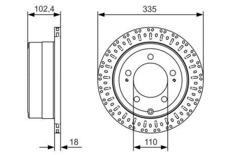 Диск гальмівний BOSCH 0 986 479 A61