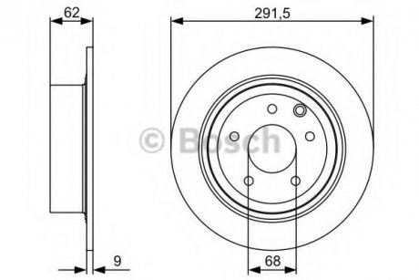 Тормозной диск BOSCH 0986479C60